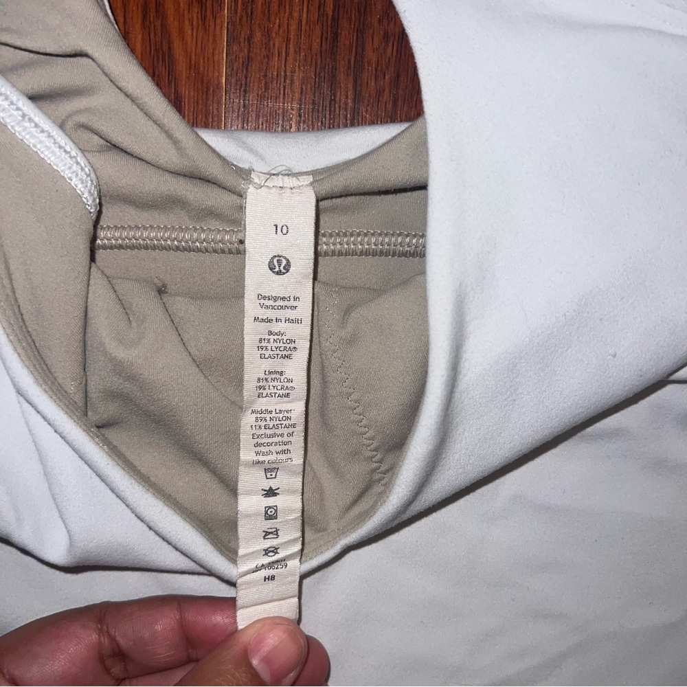 lululemon White Sports Bra - Picture 3 of 3